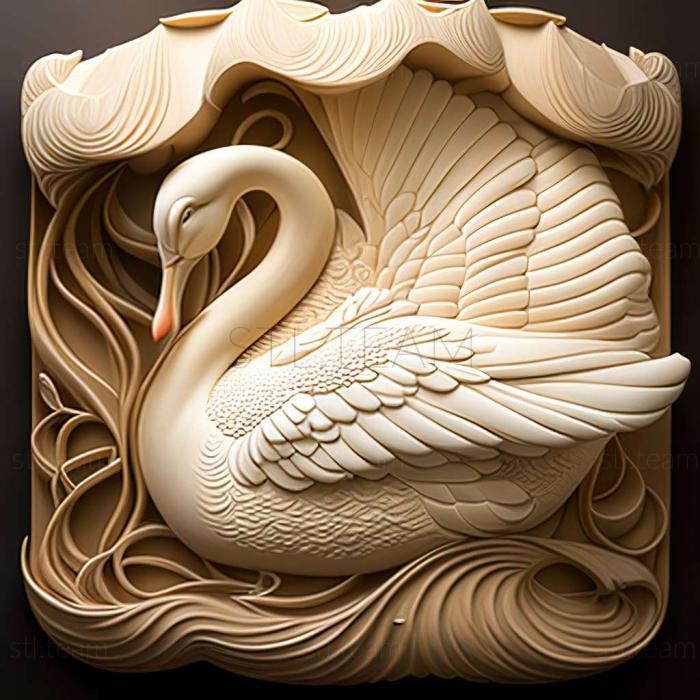 3D model Swan Kyoko Ariyoshi (STL)